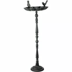 Drue Fuglebad Metall Antikgrønn 24,5x19 H73