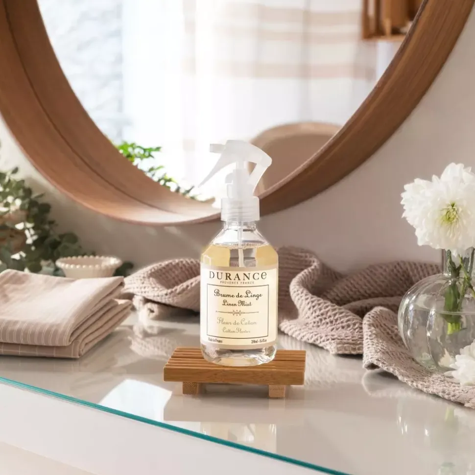 Durance Linen Mist Spray Cotton Flower