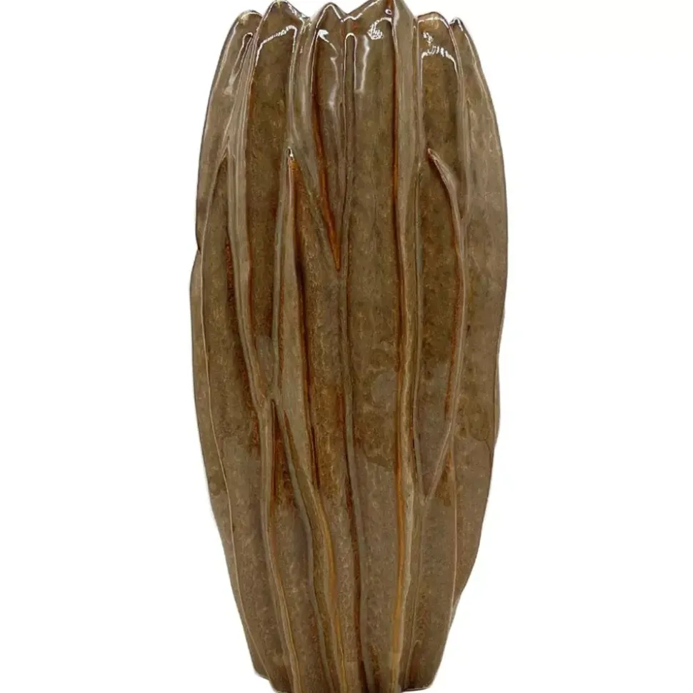 EDUARD Vase D17,2 H37,5cm Brun