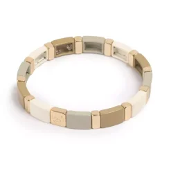 Emaljert Armbånd, Beige