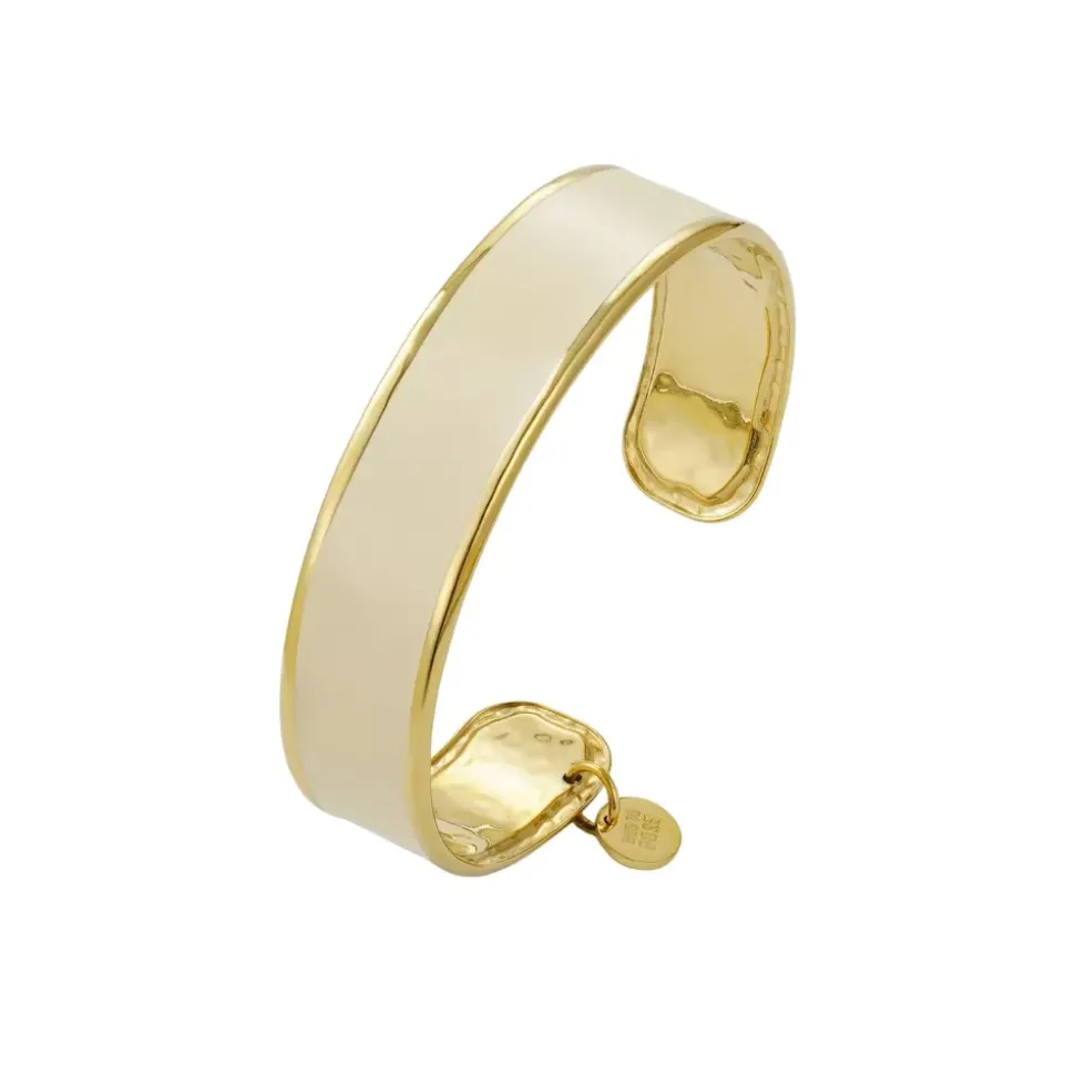 Envy Emalje Armbånd Elfenben/Gull