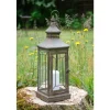 Farley Lanterne antikkgrønn metal 15,5x15,5 H47