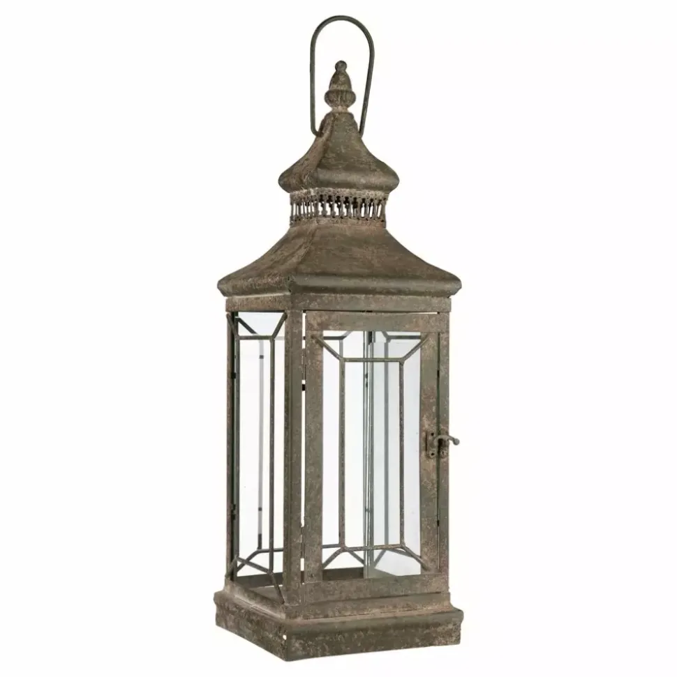 Farley Lanterne antikkgrønn metal 15,5x15,5 H47