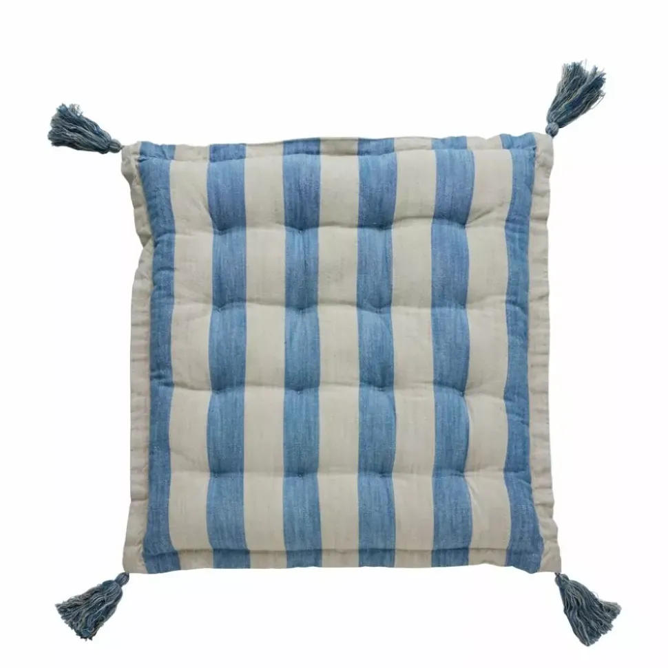 Felima Sittepute Lin/Blå 45x45 cm