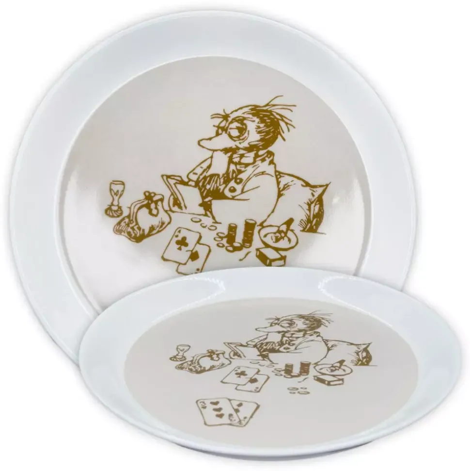 Flåklypa Asjett - Solan Spiller Poker 20cm