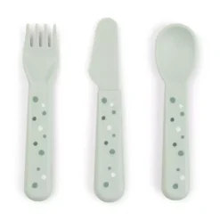 Foodie Bestikksett Happy Dots Grønn