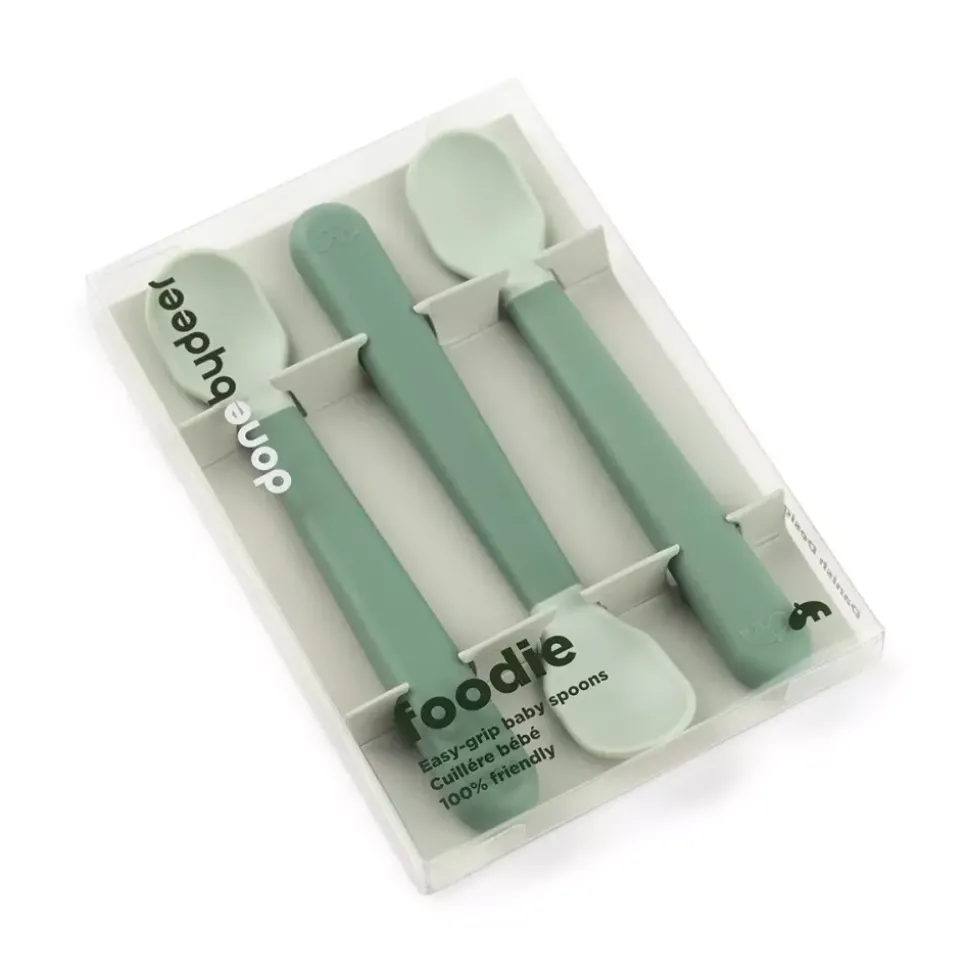 Foodie Easy-Grip Babyskje Grønn