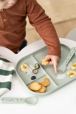 Foodie Romdelt Tallerken - Croco Grønn
