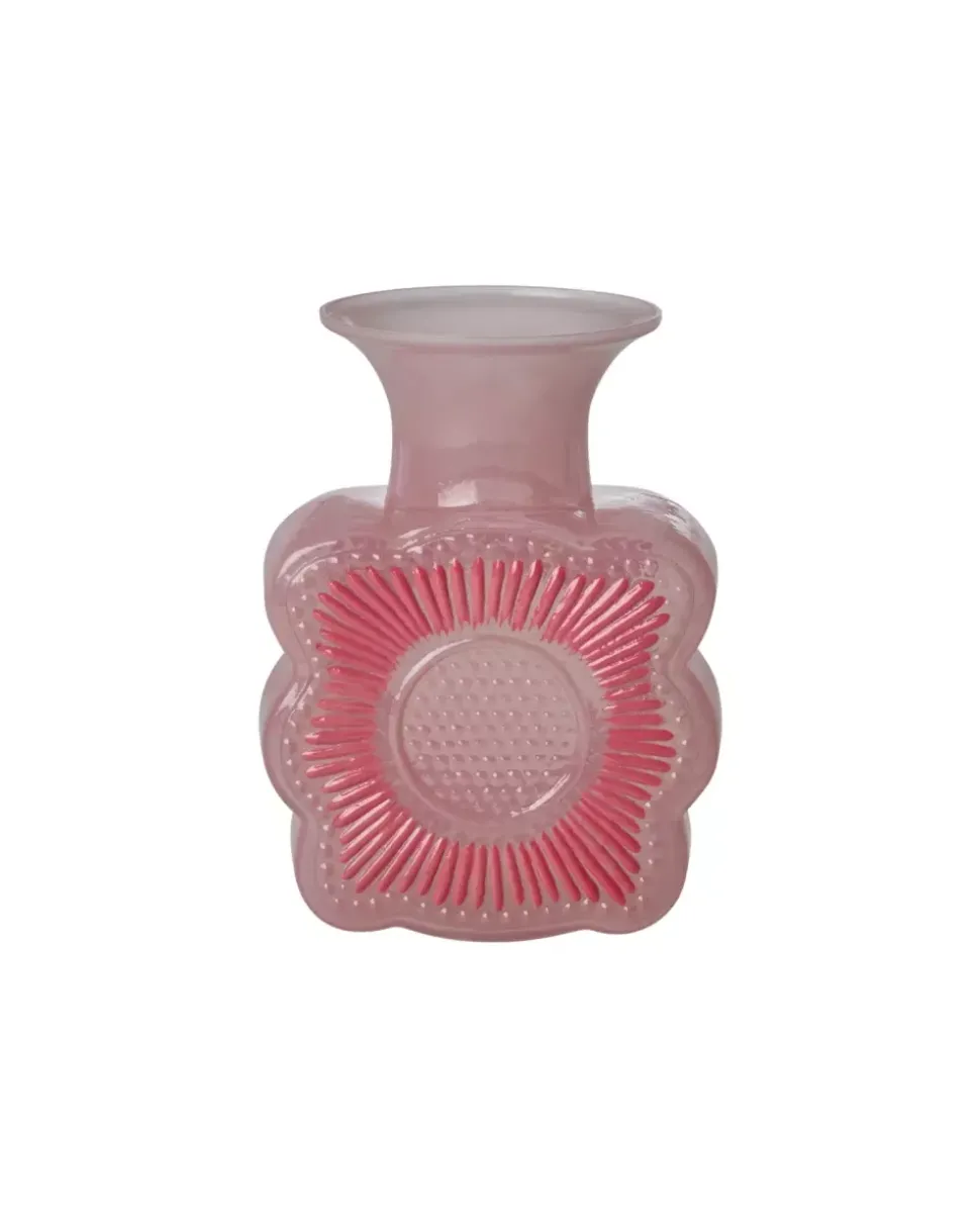 Glassvase Rosa