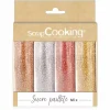 Glitterpulver 4-pk - 76g Bronse/Sølv/Glitter/Rosegull
