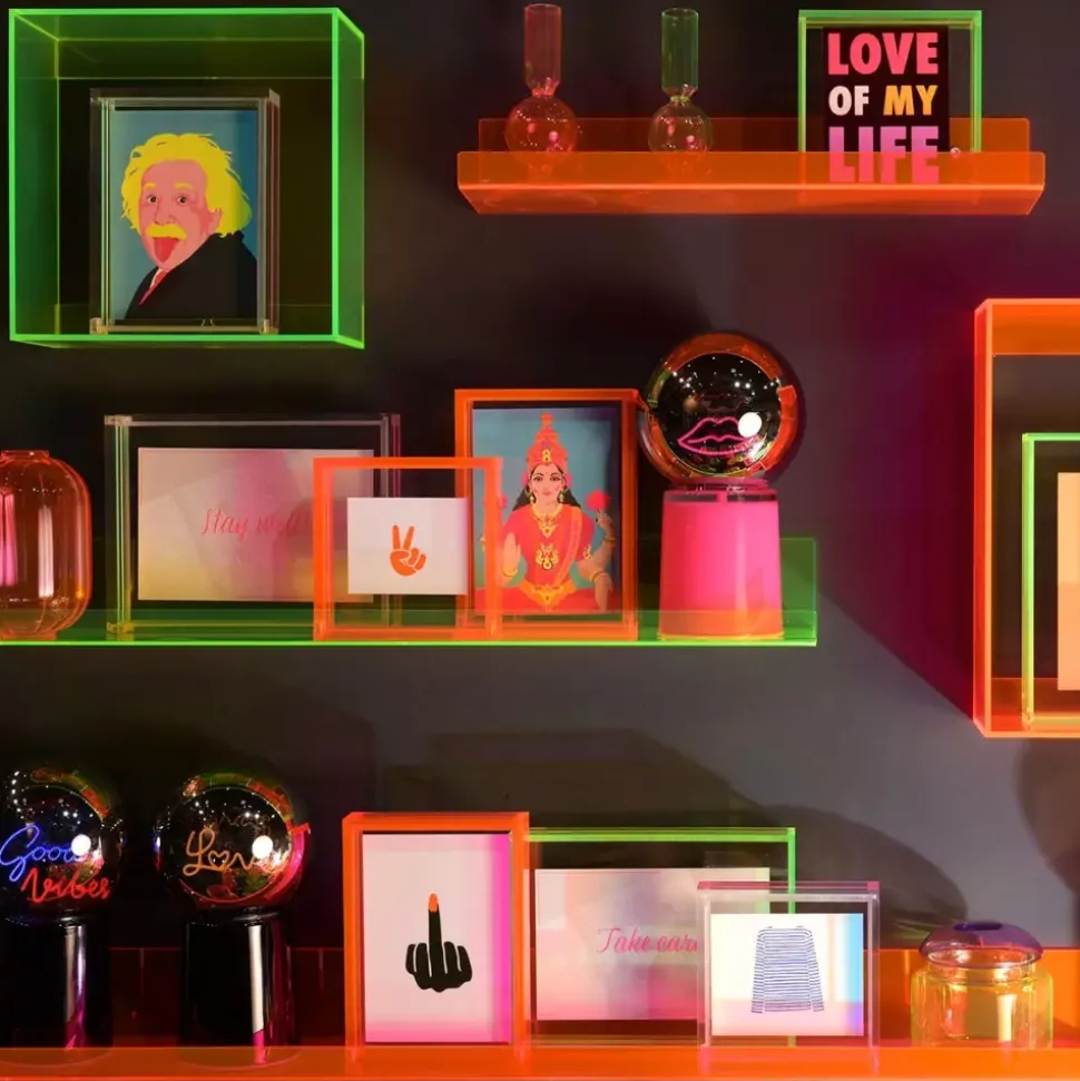 Glowmance Lysende Kule Med Neonlys - Good Vibes