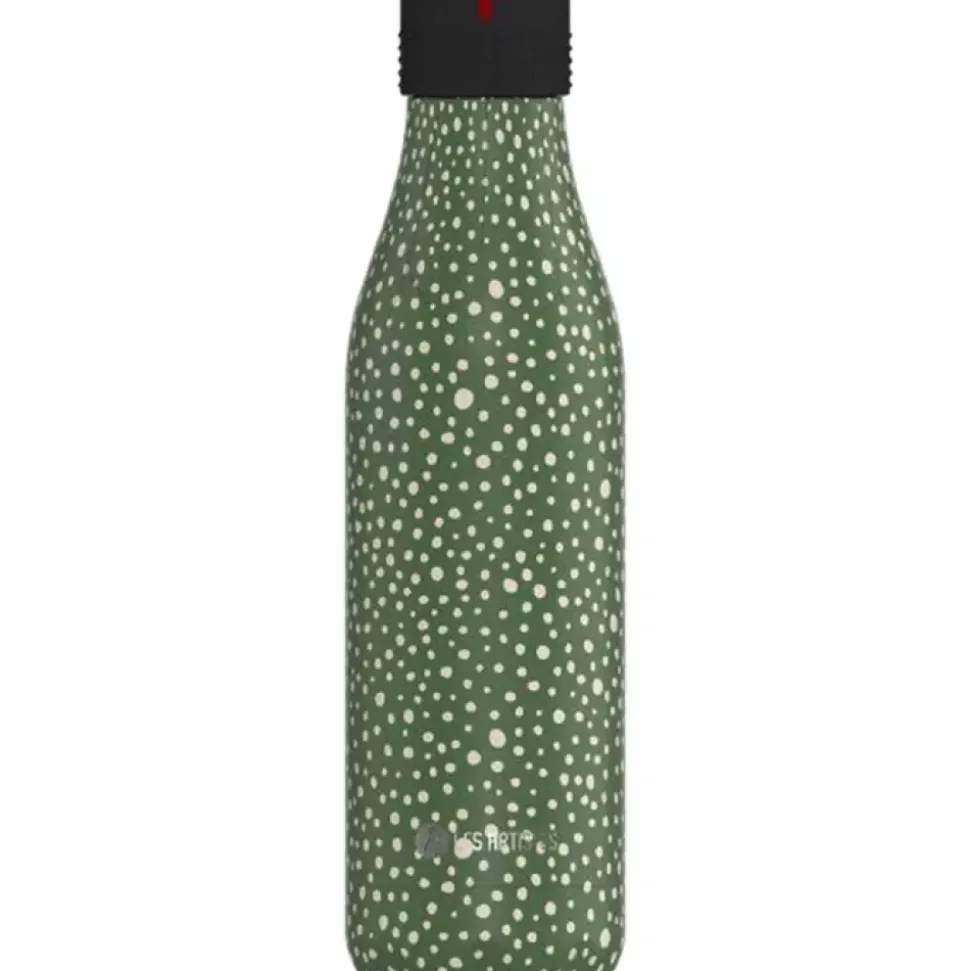 Grønn M/Prikker Termoflaske - 0,5 l - Les Artistes Bottle Up Design