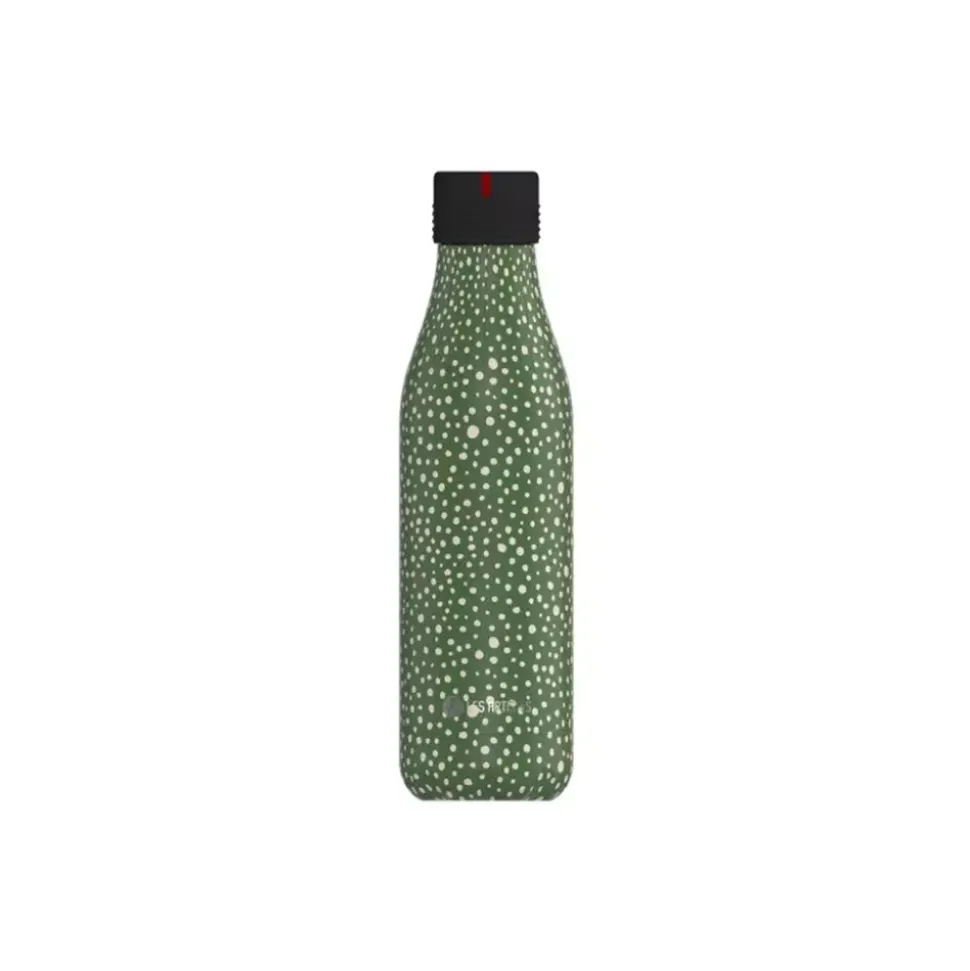 Grønn M/Prikker Termoflaske - 0,5 l - Les Artistes Bottle Up Design