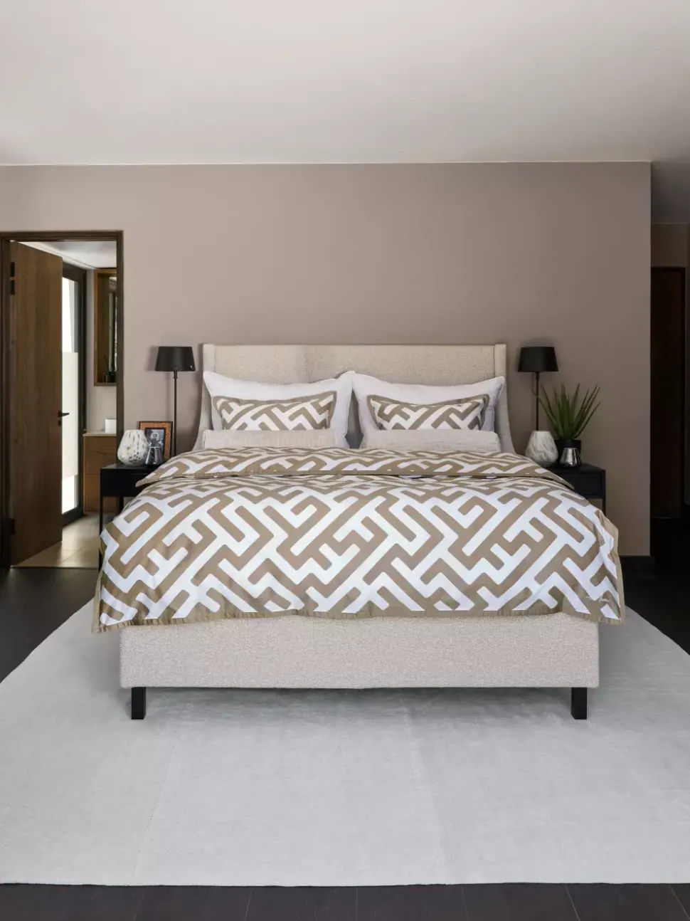 Halvor Bakke Anura sengesett 140x220/50x70 Beige / Pure cashmere