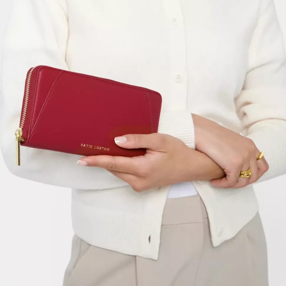 Hana Liten Veske Garnet Red 10x20