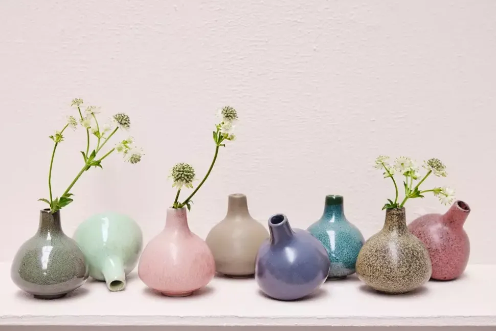 Helene Vase Lyseblå Keramikk H9cm