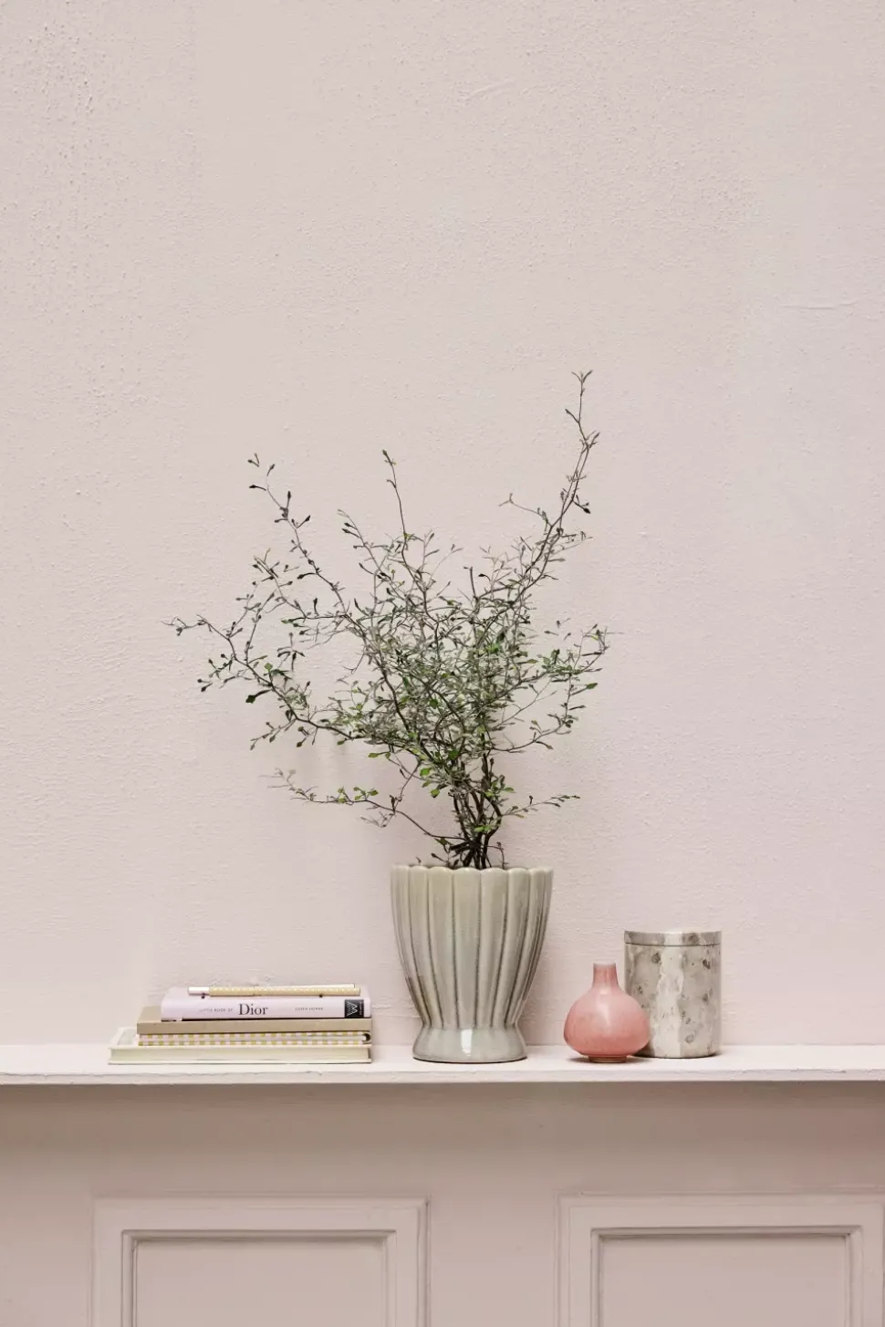 Helene Vase Lys Rosa Keramikk H9cm