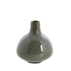 Helene Vase Mørk Sølv Keramikk H9cm