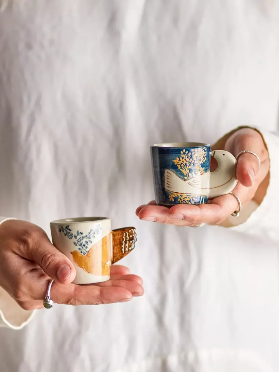 Hezha Espressokopp, Blå, Keramikk S/2