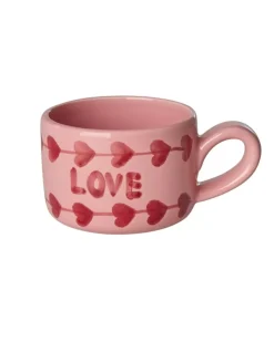 Håndmalt Cappuccinokopp LOVE