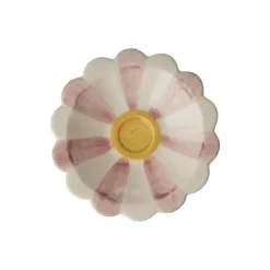 Håndmalt Dippskål Rosa Striper
