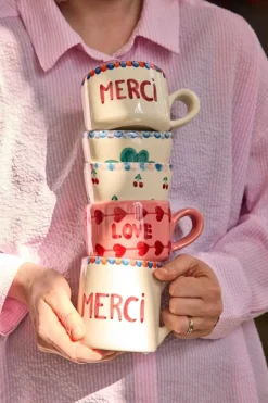 Håndmalt Kopp MERCI