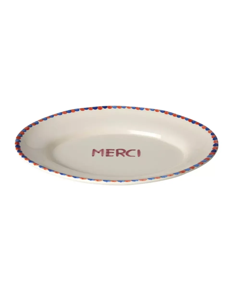 Håndmalt Serveringsfat MERCI