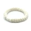 Hårstrikk Chenille Creme