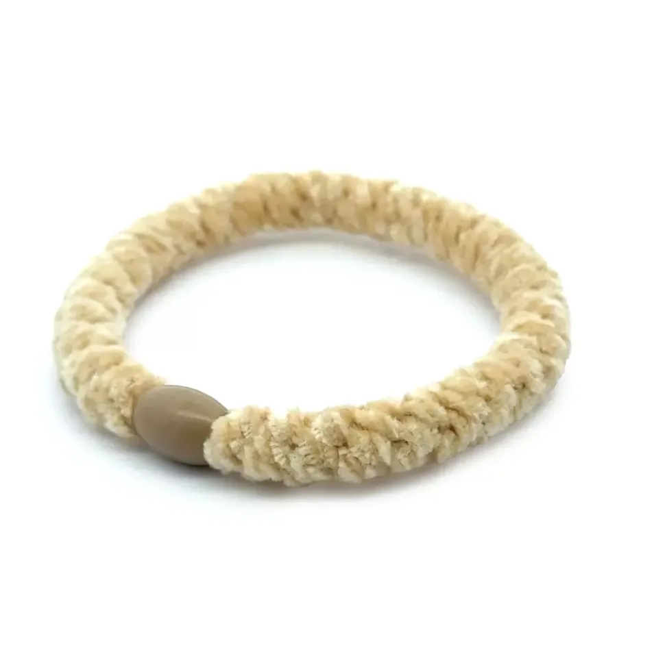 Hårstrikk Chenille Sand