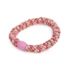 Hårstrikk Tuttifrutti m /rosa perle