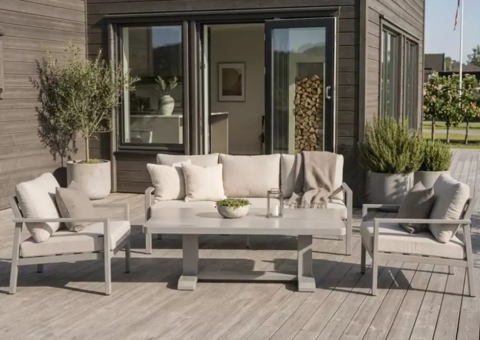 Hydra Loungegruppe 3+1+1 Beige
