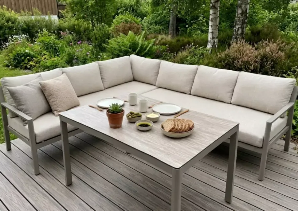 Hydra Spisevinkel Høyre Beige