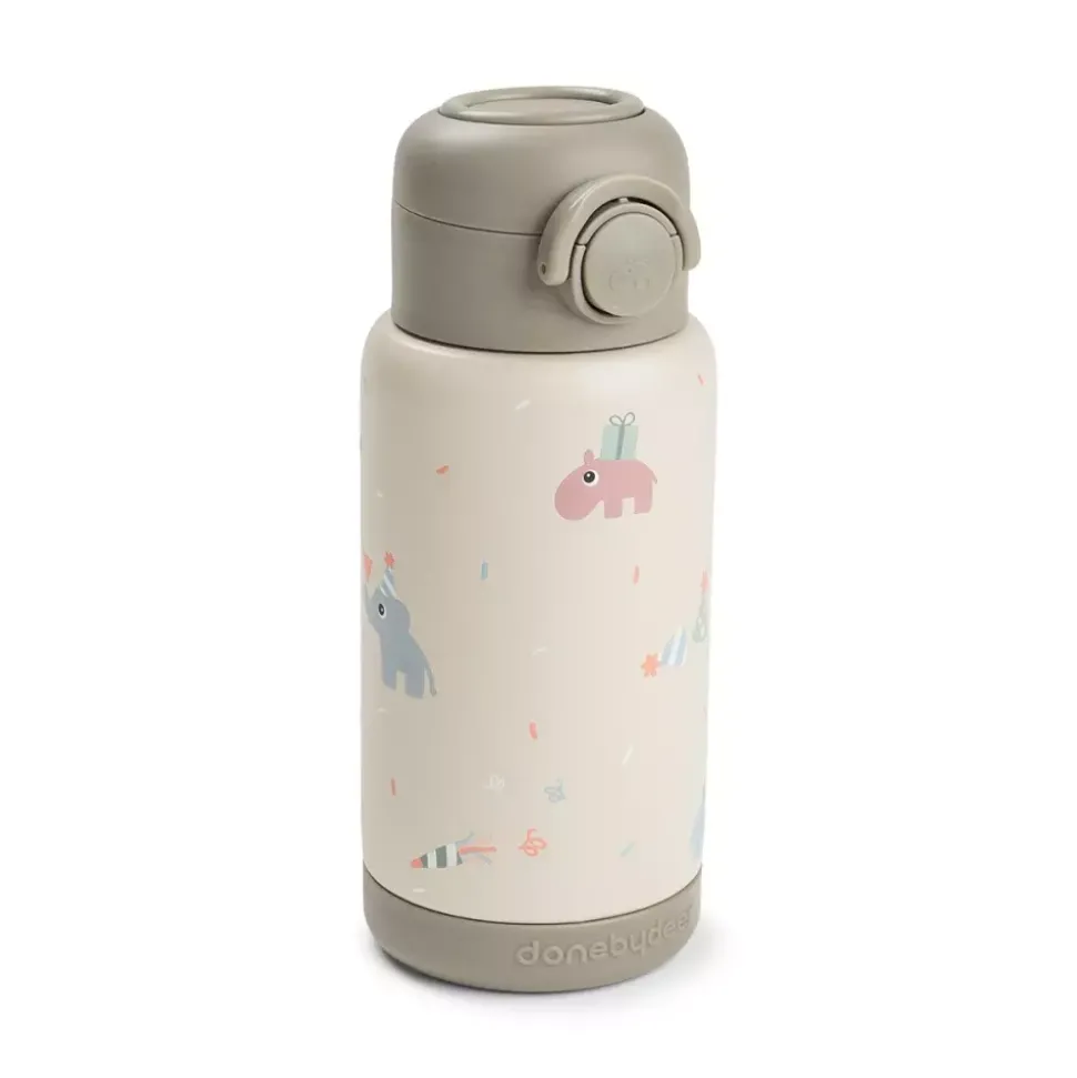 Isolert Drikkeflaske Med Sugerør Celebration Sand 340 Ml