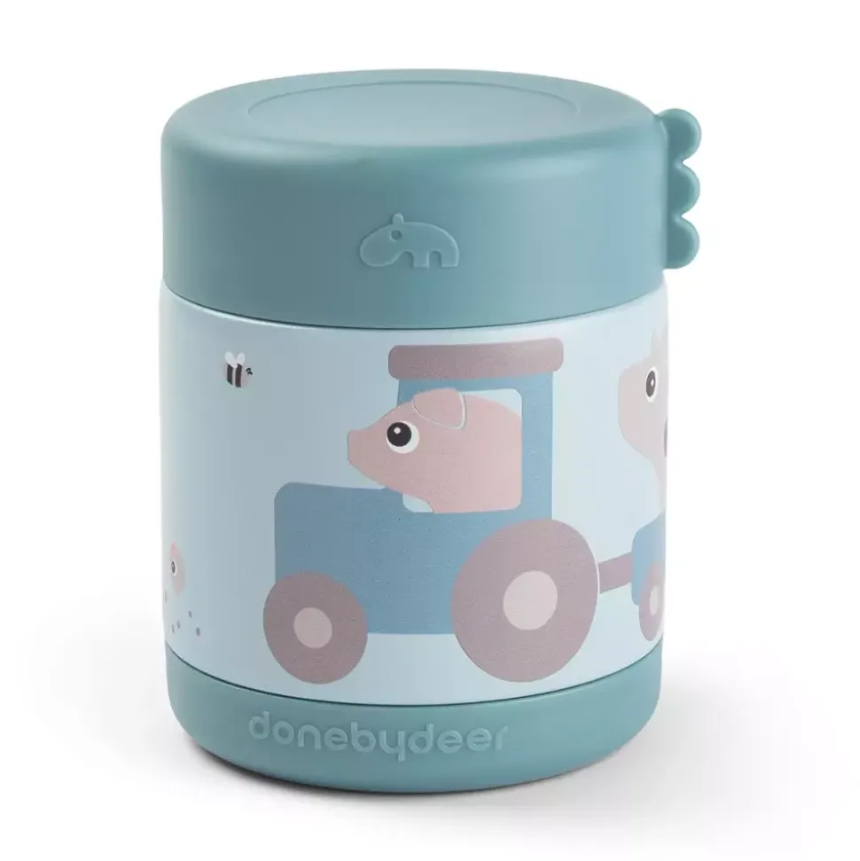 Isolert Matkrukke Tiny Farm Blå 300 Ml