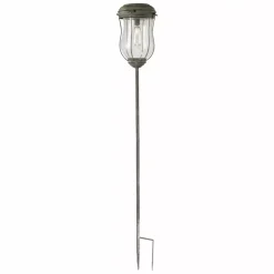Jango Lanterne Solar med spyd Metall Antiikgrønn D16,5 H103,5