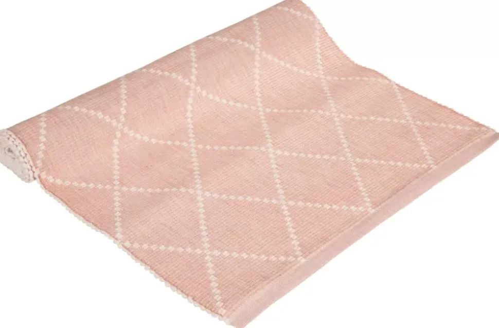 Jaquard Brikke Rosa 33x48