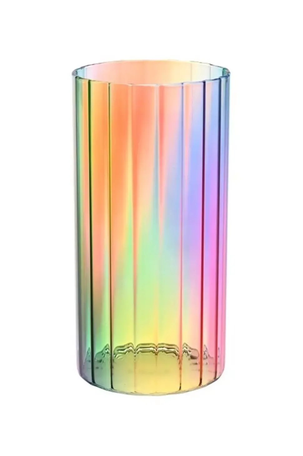 Jaquard Stripes Vase H20 Multicolor
