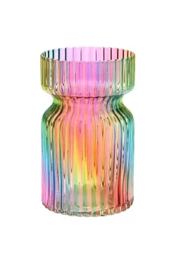 Jaquard Wave Vase H19 Multicolor