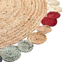 Juni Teppe D150 L Natur/Multi Kant