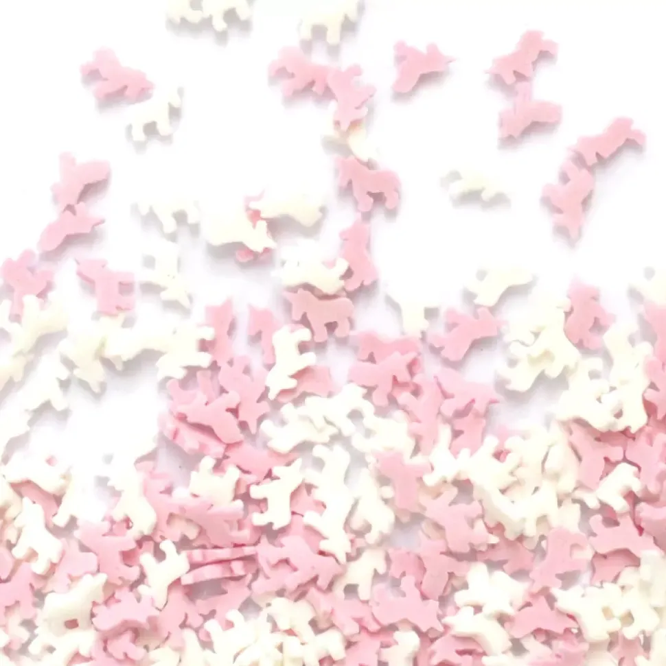 Kakestrø 50g Unicorn Rosa/Hvit