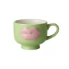 Keramikk Kopp Lys Grønn Lips