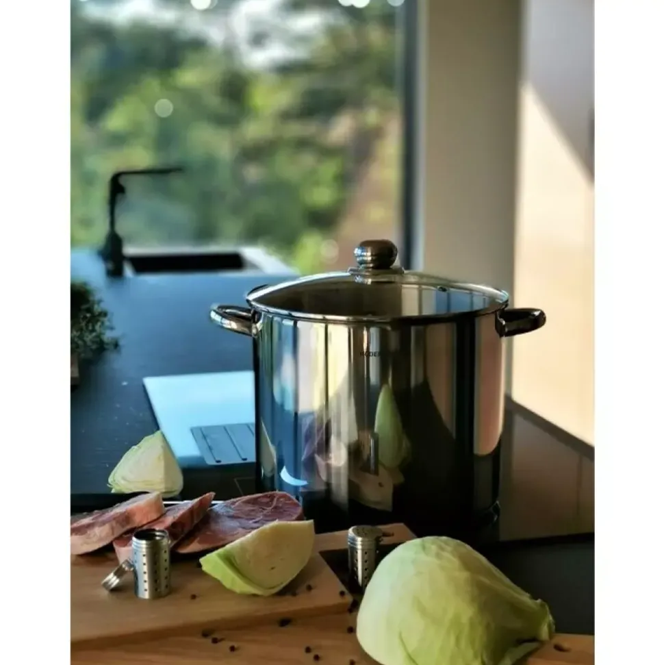 Kitchen Essentials - Gryte m/dampkurv - 18 l