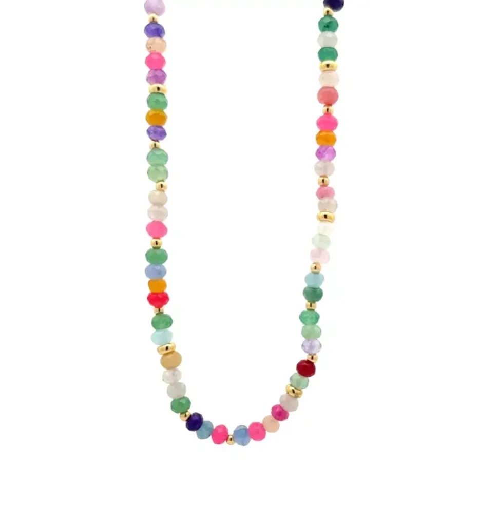 Kort Kjede Med Beads, Multi