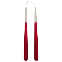 Kronelys 2pk Rød
