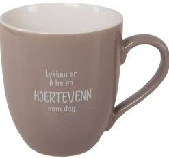 Krus Lykken Hjertevenn Beige