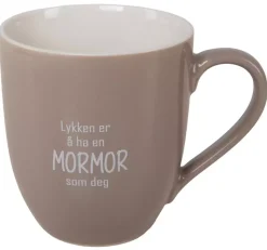Krus Lykken Mormor Beige