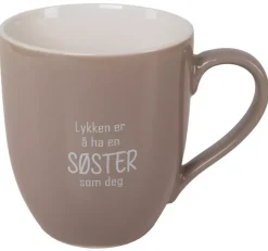 Krus Lykken Søster Beige