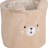 Kurv Beige Plysj 25x30