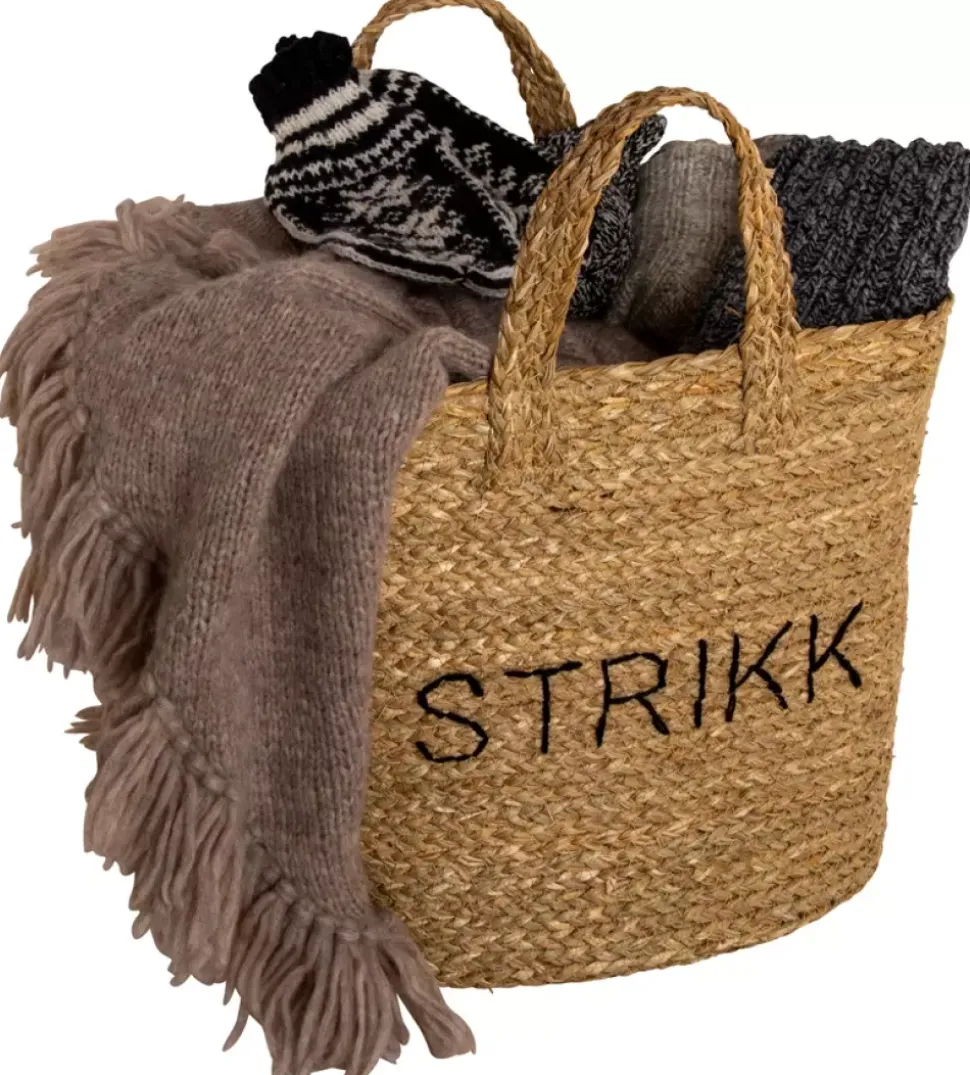 Kurv Flettet "Strikk"