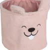 Kurv Rosa Plysj 25x30